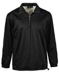 AKWA 1418-BDJ Men's Bonded Jersey 1/4 Zip Windshirt