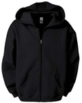 AKWA 1746-CVC Men's Cotton Polyester Fleece Full Zip Hoodie