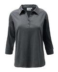 AKWA 301-DSJ Ladies' Sueded Jersey 3/4 Sleeve Polo